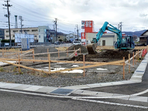 西脇建設新社屋 根切り