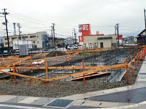 西脇建設新社屋 基礎工事