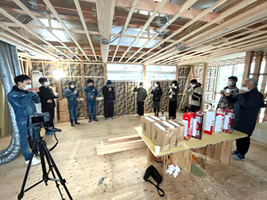 西脇建設新社屋 上棟