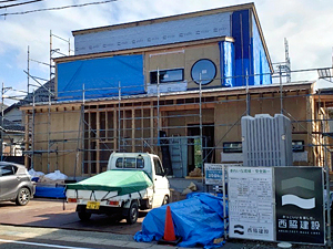 糸魚川市 新築現場