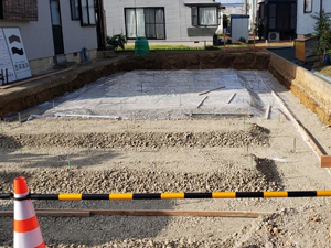 新築 基礎工事