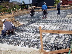 上越市 新築 基礎工事