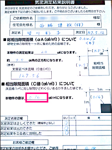 新築 気密測定