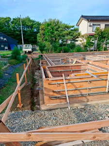 基礎立ち上がり型枠