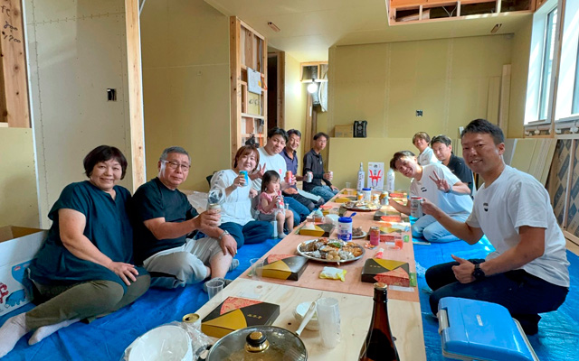 上棟式 昼食会