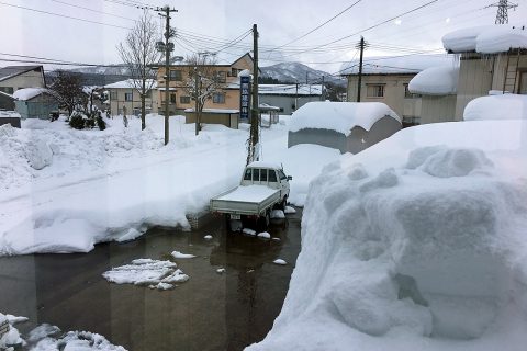 妙高市の雪
