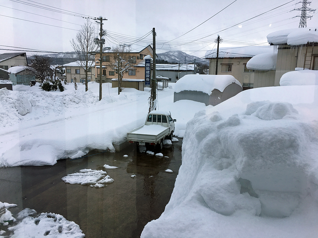 妙高市の雪