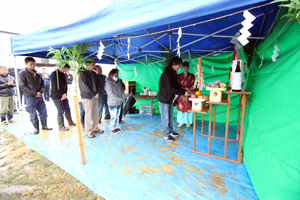 上越市ゼロエネ住宅　地鎮祭