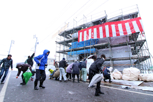 上越市　ゼロエネ住宅　上棟式