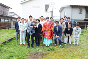 妙高市白山町学校町　地鎮祭　トレッティオ