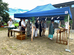 妙高市　平屋住宅　地鎮祭